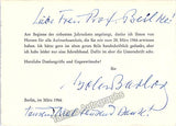 Sellner, Gustav Rudolf - Seefehlner, Egon - Boleslav, Barlog - Collection of Letters to Soprano Irma Beilke