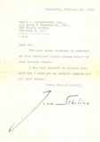 Sibelius, Jan - Typed Letter Signed 1952