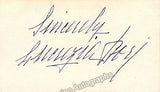 Singer Autographs - Lot of 21 Signatures