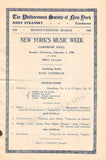 Singer Recitals at Carnegie Hall 1919-1921 - Lot of 7 Programs + Playbills