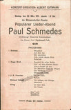 Singing Recital Programs Vienna 1894-1914 - Lot of 6
