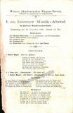 Singing Recital Programs - Vienna 1895-1917 - Lot of 9