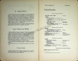 Sociedad Filarmonica Madrileña - Collection of 28 Vocal Concert Programs 1905-1929