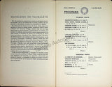 Sociedad Filarmonica Madrileña - Collection of 28 Vocal Concert Programs 1905-1929