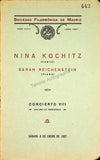 Sociedad Filarmonica Madrileña - Collection of 28 Vocal Concert Programs 1905-1929
