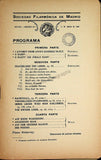 Sociedad Filarmonica Madrileña - Collection of 28 Vocal Concert Programs 1905-1929