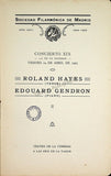 Sociedad Filarmonica Madrileña - Collection of 28 Vocal Concert Programs 1905-1929