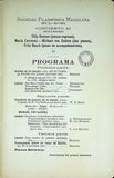 Sociedad Filarmonica Madrileña - Collection of 28 Vocal Concert Programs 1905-1929