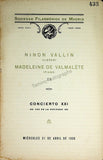 Sociedad Filarmonica Madrileña - Collection of 28 Vocal Concert Programs 1905-1929