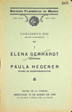 Sociedad Filarmonica Madrileña - Collection of 28 Vocal Concert Programs 1905-1929