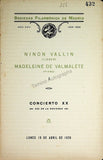 Sociedad Filarmonica Madrileña - Collection of 28 Vocal Concert Programs 1905-1929