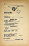 Sociedad Filarmonica Madrileña - Collection of 28 Vocal Concert Programs 1905-1929
