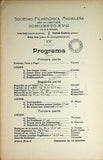 Sociedad Filarmonica Madrileña - Collection of 28 Vocal Concert Programs 1905-1929