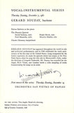 Souzay, Gerard - Lot of 3 Signed Programs