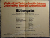 Special Program Lohengrin - Promotion of the nazi regime Deutsche Opera Berlin 1935