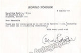 Stokowski, Leopold - Three Typed Letters Signed