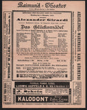 Stolz, Robert - Opera Program Vienna 1910