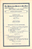 Stransky, Josef - Lot of 7 Carnegie Hall Concert Programs 1920-1923