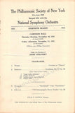 Stransky, Josef - Lot of 7 Carnegie Hall Concert Programs 1920-1923