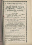Strauss Conducting - Lot of 8 Programs 1911-1920 - Konigliches Opernhaus Berlin