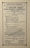 Strauss Conducting - Lot of 8 Programs 1912-1917 - Konigliches Opernhaus Berlin