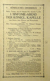 Strauss Conducting - Lot of 8 Programs 1912-1917 - Konigliches Opernhaus Berlin
