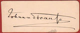 Strauss, Johann (II) - Signature Cut Matted with Printed Photo