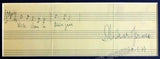Strauss, Richard - Autograph Music Quote Signed