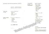 Stravinsky, Igor - Concert Program Vienna 1958