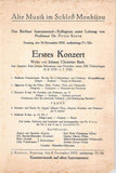 String Concert Programs - Lot of 12 German Programs 1899-1935
