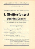 String Concert Programs - Lot of 12 German Programs 1899-1935