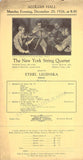 String Ensembles - Lot of 7 Programs/Playbills New York 1908-1928