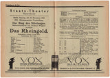 Szell, George - Lot of 4 Opera Programs 1925-1929