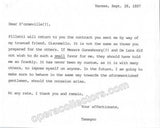 Tamagno, Francesco - Autograph Letter Signed 1897