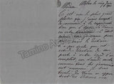 Tamagno, Francesco - Autograph Letter Signed 1901
