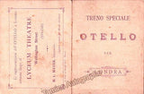 Tamagno, Francesco - Otello London Premiere Program 1889