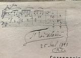 Tchaikovsky, Pyotr - Autograph Music Quote Signed on Score 1893