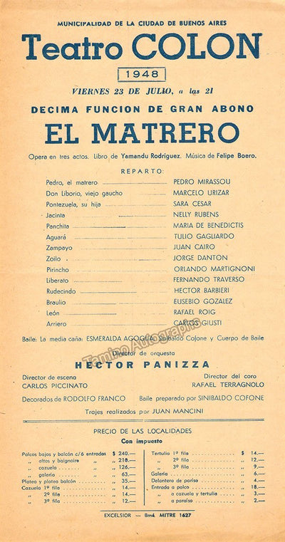 El Matrero 1948