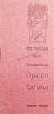 Teatro del Liceo - Program Collection of 61 Opera Programs 1887-1930