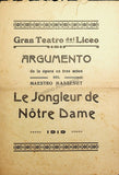 Teatro del Liceo - Program Collection of 61 Opera Programs 1887-1930