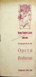 Teatro del Liceo - Program Collection of 61 Opera Programs 1887-1930
