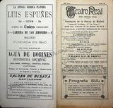 Teatro Real de Madrid - Collection of 45 Programs 1901-1915
