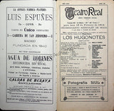 Teatro Real de Madrid - Collection of 45 Programs 1901-1915