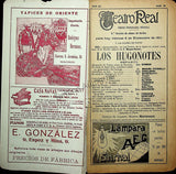 Teatro Real de Madrid - Collection of 45 Programs 1901-1915