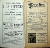 Teatro Real de Madrid - Collection of 45 Programs 1901-1915