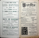 Teatro Real de Madrid - Collection of 45 Programs 1901-1915