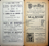 Teatro Real de Madrid - Collection of 45 Programs 1901-1915