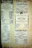 Theater - Large Program Clip Collection 1880-1925