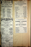 Theater - Large Program Clip Collection 1880-1925