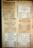 Theater - Large Program Clip Collection 1880-1925